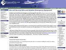 Tablet Screenshot of preparedpilot.com